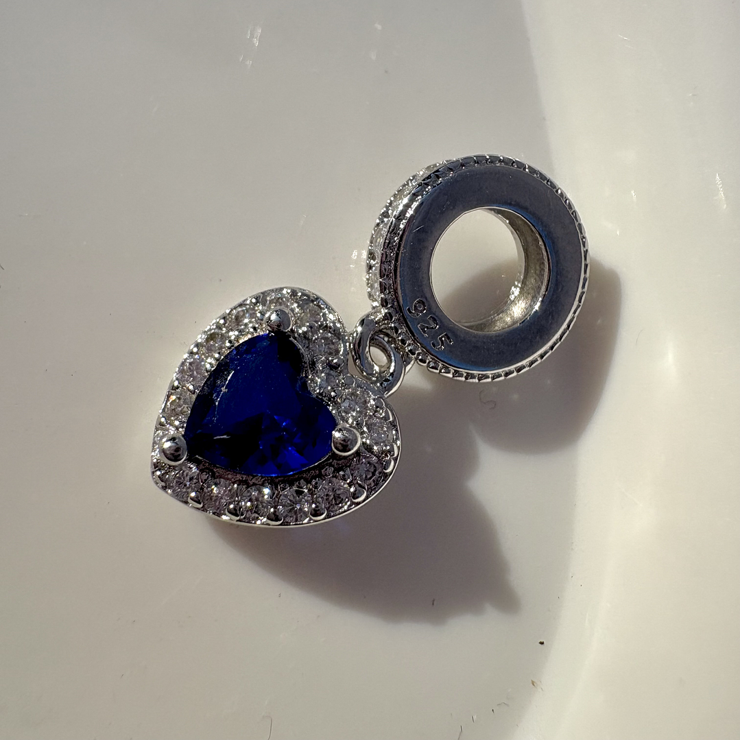 Charms Corazón azul 1