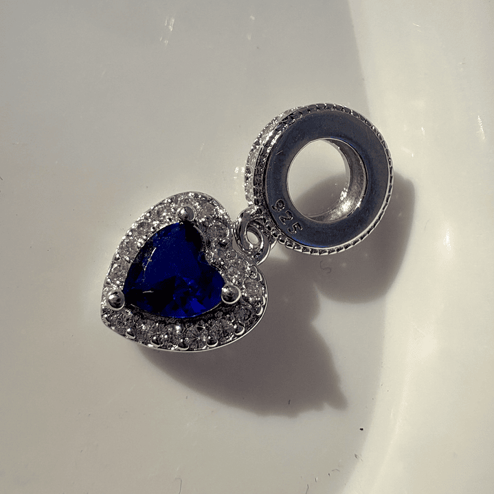Charms Corazón azul 1