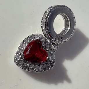 Charms Corazón rojo