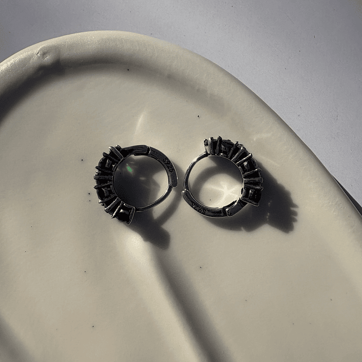 Argollas perlas verdes  3