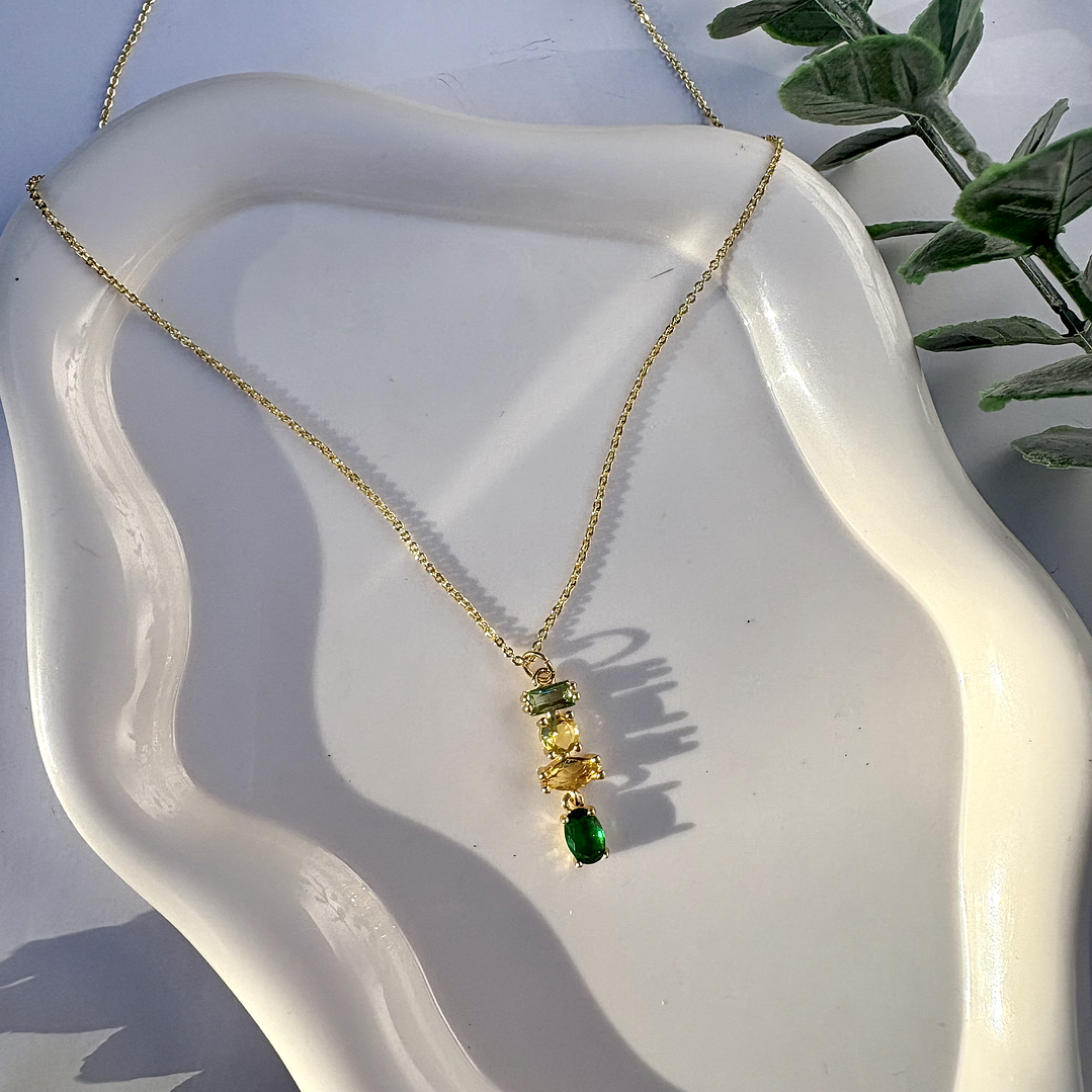 Collar Destello Esmeralda 1