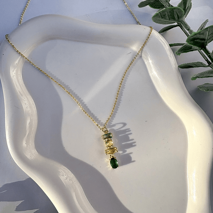 Collar Destello Esmeralda 1