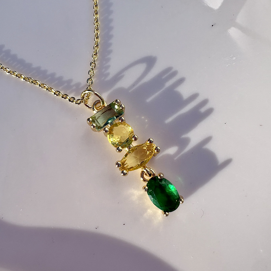 Collar Destello Esmeralda 2