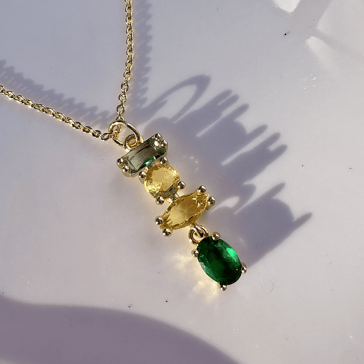 Collar Destello Esmeralda 2