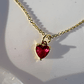 Collar Corazon Rubí - Miniatura 1