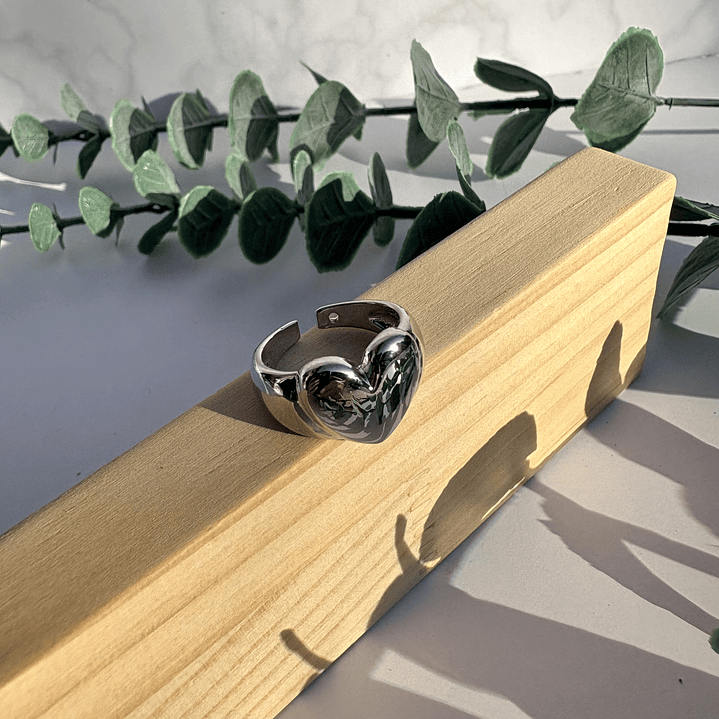 Anillo Corazón espejo  1