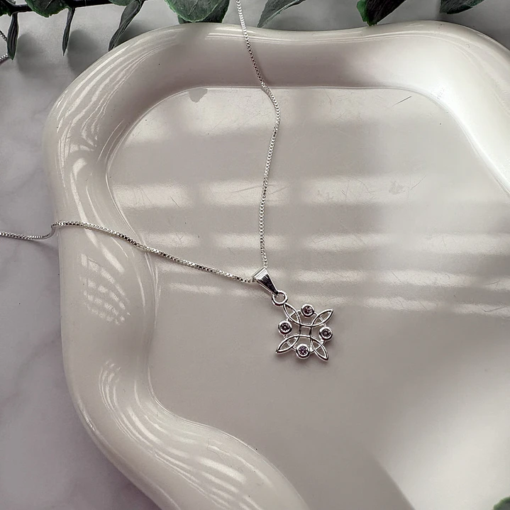 Cadena Nudo Celta Floral 1