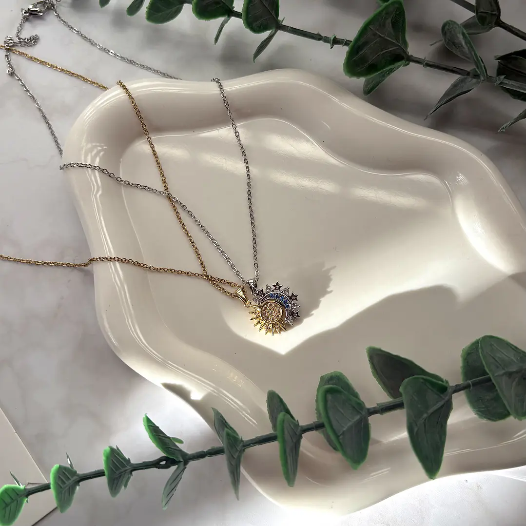 Cadena Vínculo Celestial Sol & Luna 1
