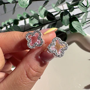 Aros Pink Glow Hoops