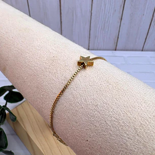 Pulsera estrella dorada 