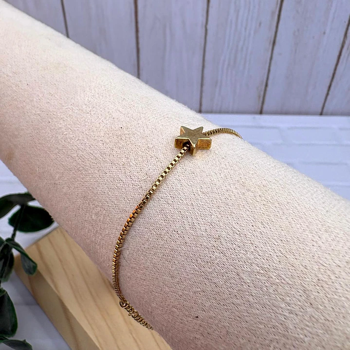 Pulsera estrella dorada  1