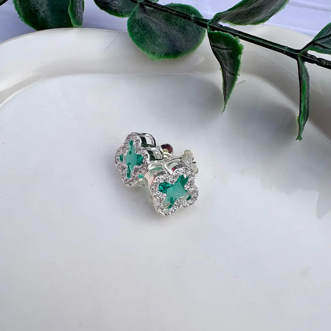Aros Esmeralda radiante  2