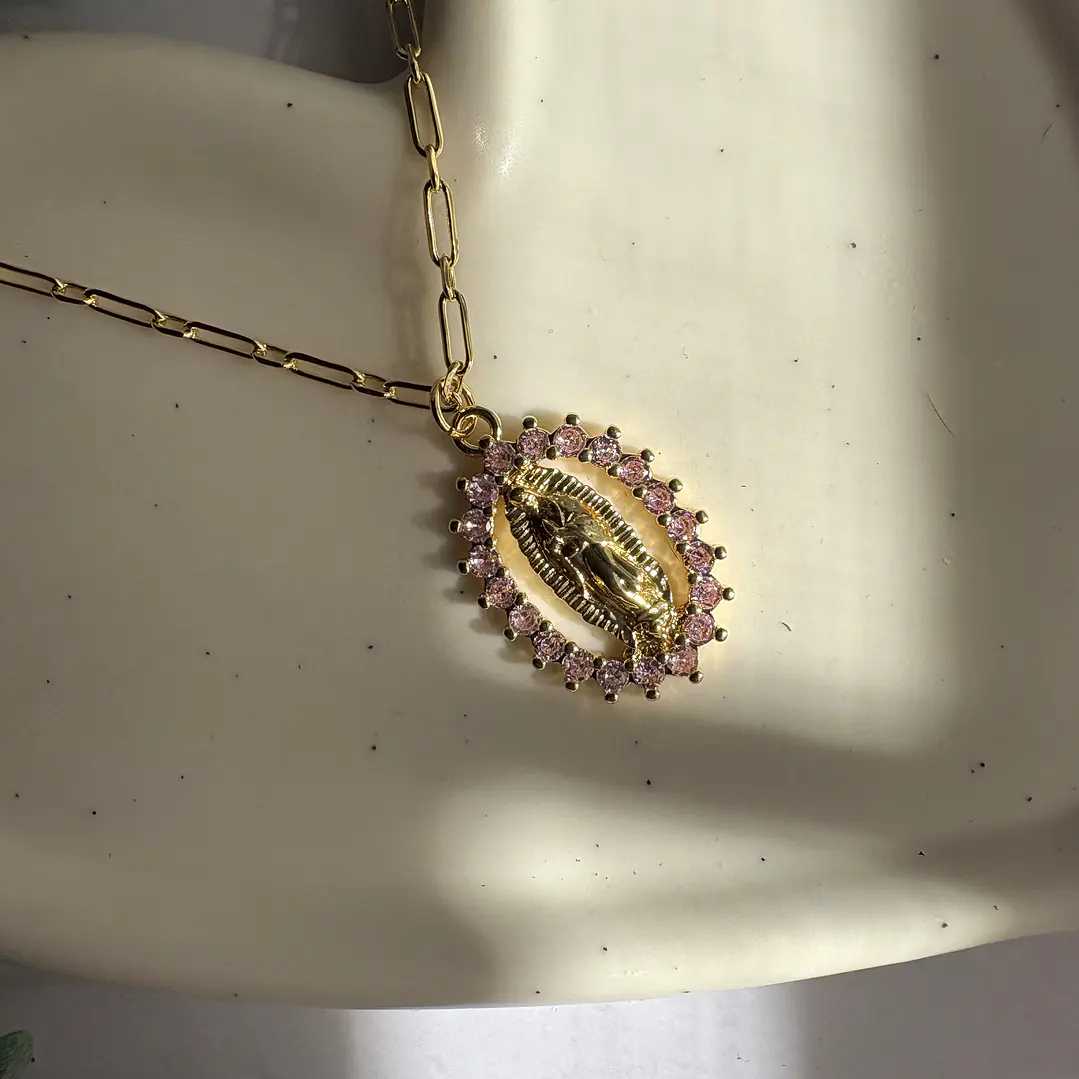 Cadena Virgen Milagrosa Rosa 1