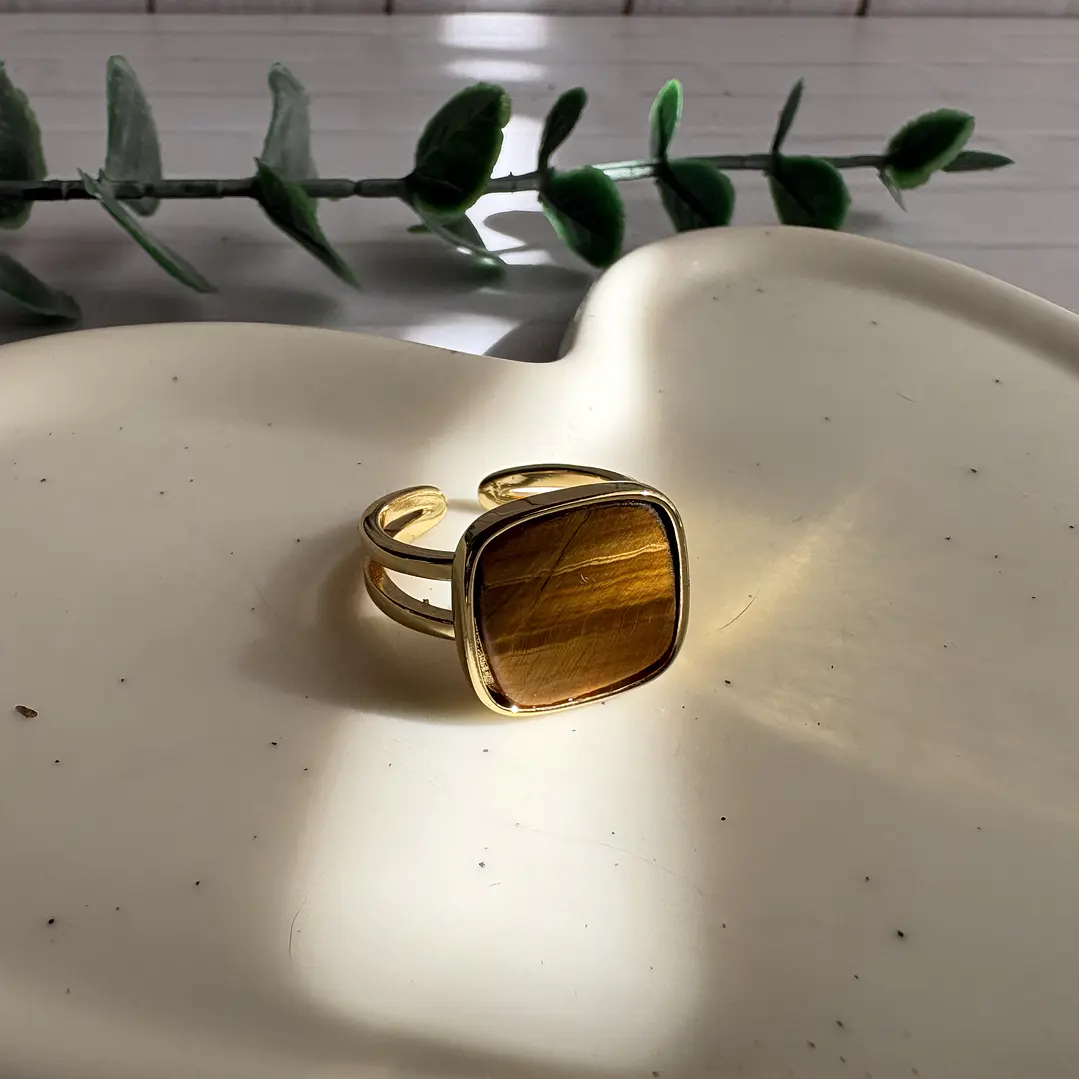 Anillo Ámbar Miel 1