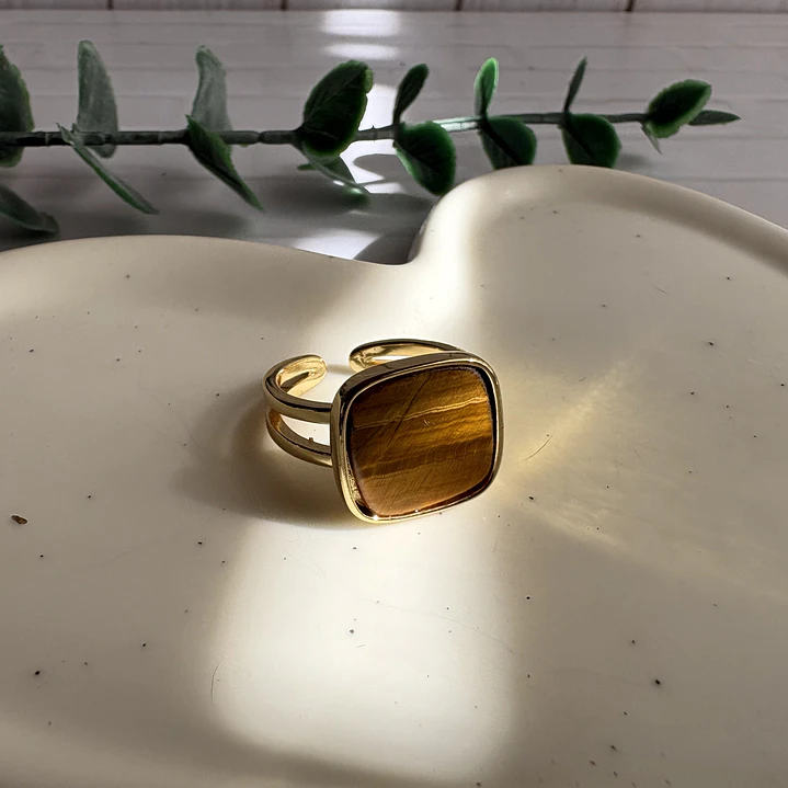 Anillo Ámbar Miel 1