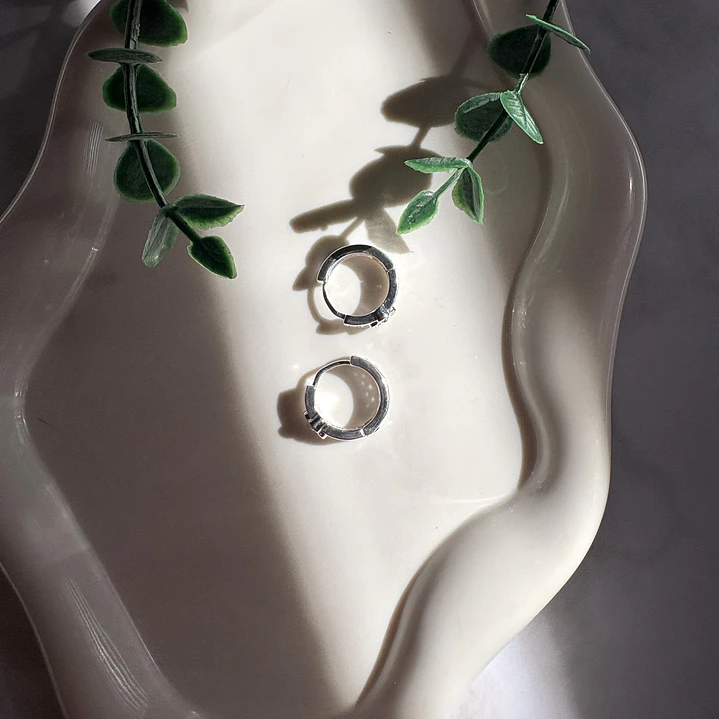 Argollas Flor de Cristal 3