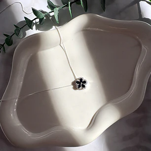 Cadena Flor de Ónix 