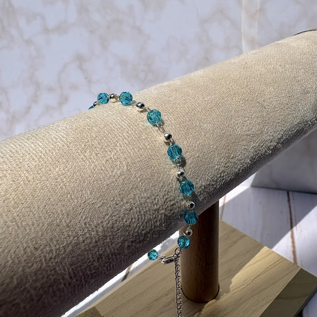 Pulsera Cristal Aqua 1