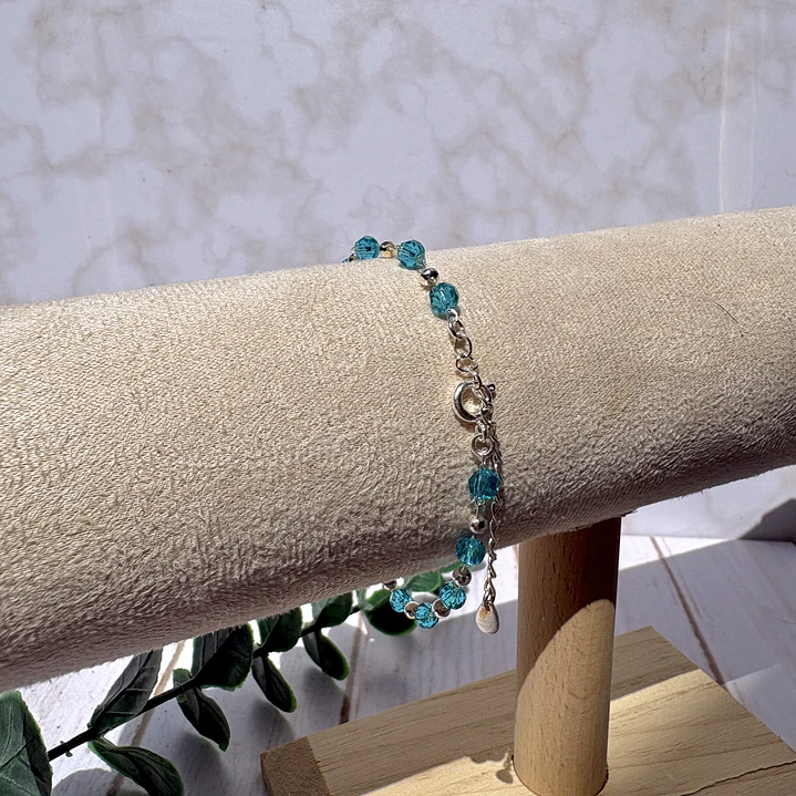 Pulsera Cristal Aqua 2