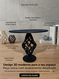 Base alta para Bolo com Pedestal Entrelaçado - Thumbnail 1