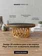 Base alta para Bolos Luxury com Aro Rendilhado – Dourado e Preto - Thumbnail 1
