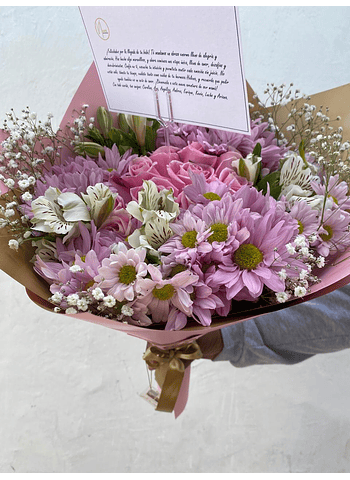 Ramos de flores surtidos margaritas rosas astromelias gipsófila