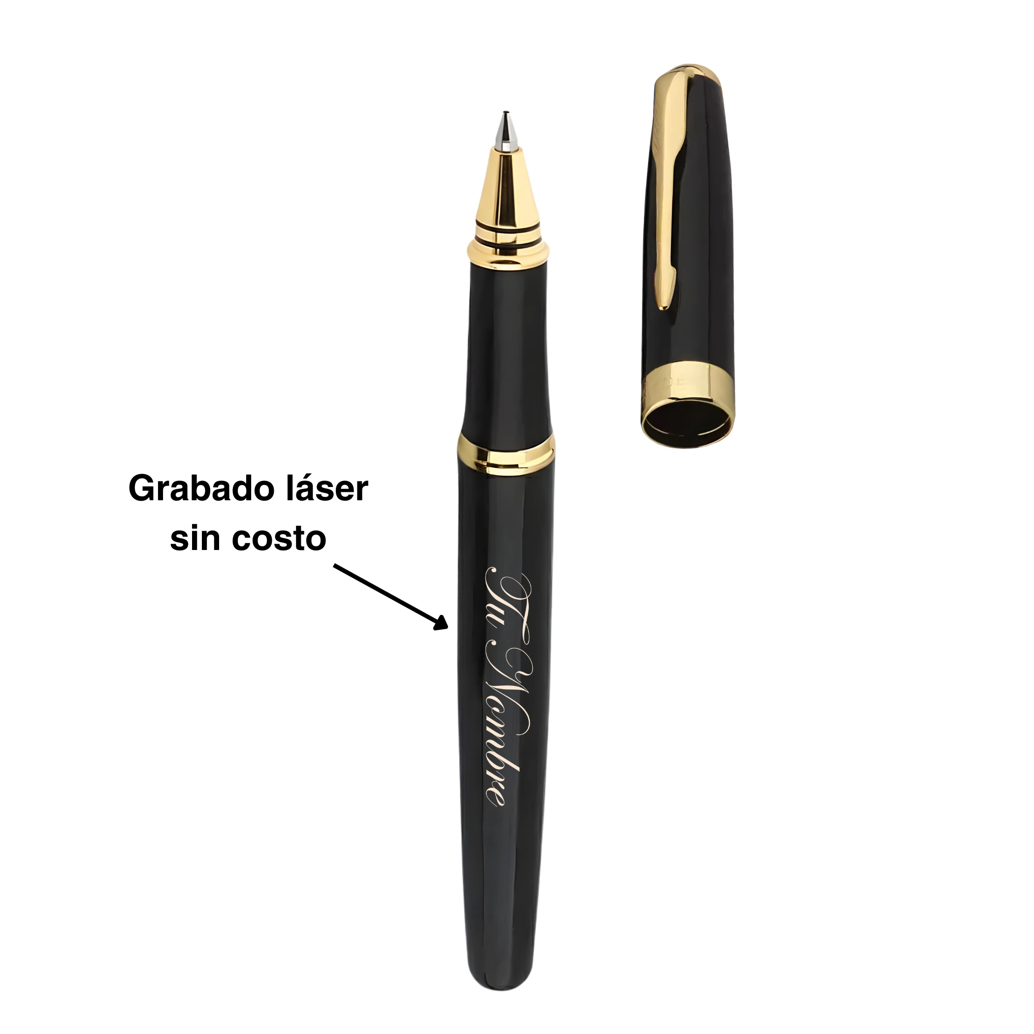 Bolígrafo Negro Personalizado Baoer 388 2