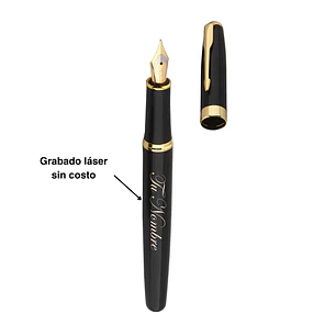 Pluma Negra Personalizada Baoer 388
