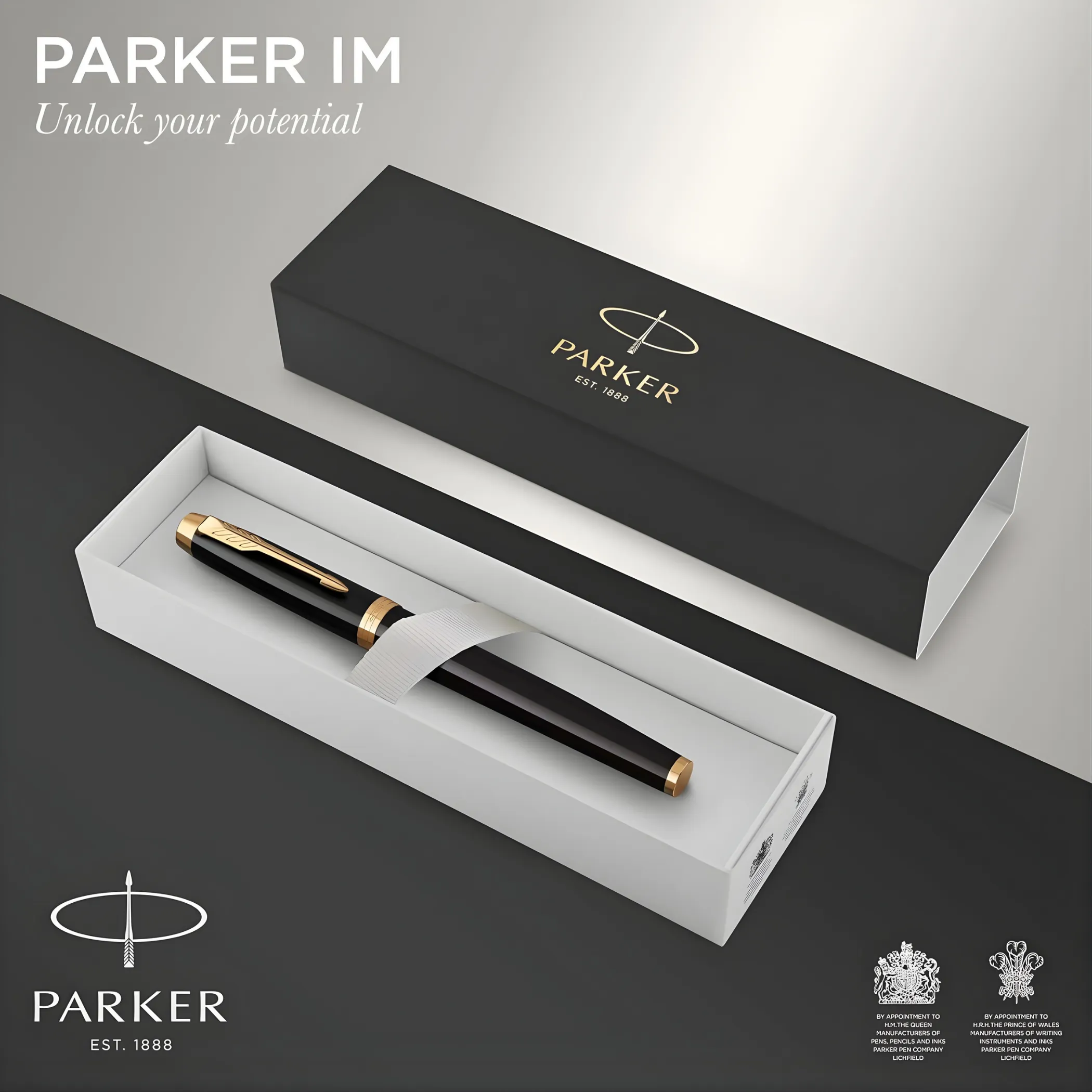 Pluma Estilográfica Negra Parker Im Tinta Negra 4