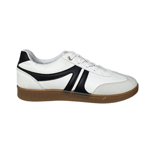 Zapatilla 003 Blanca y Negro