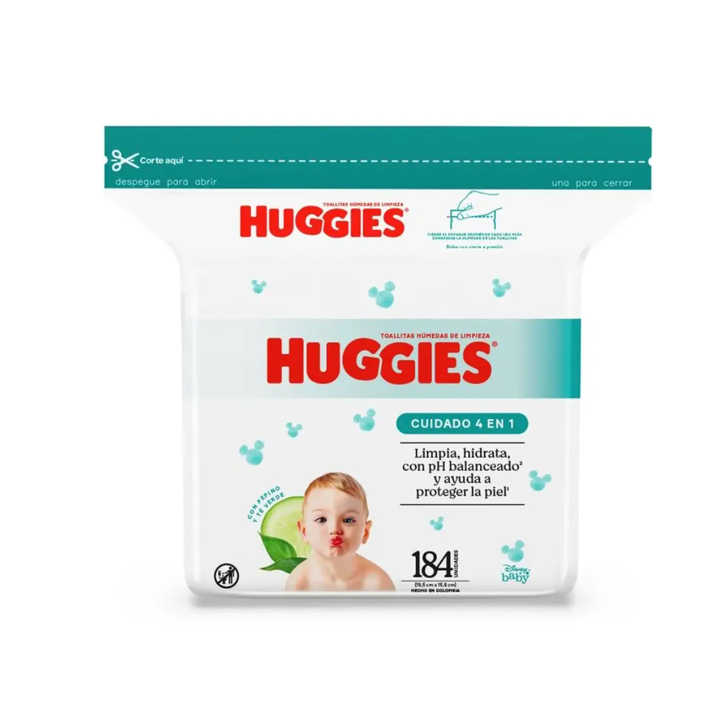 Toallas Huggies paquete de 184 1