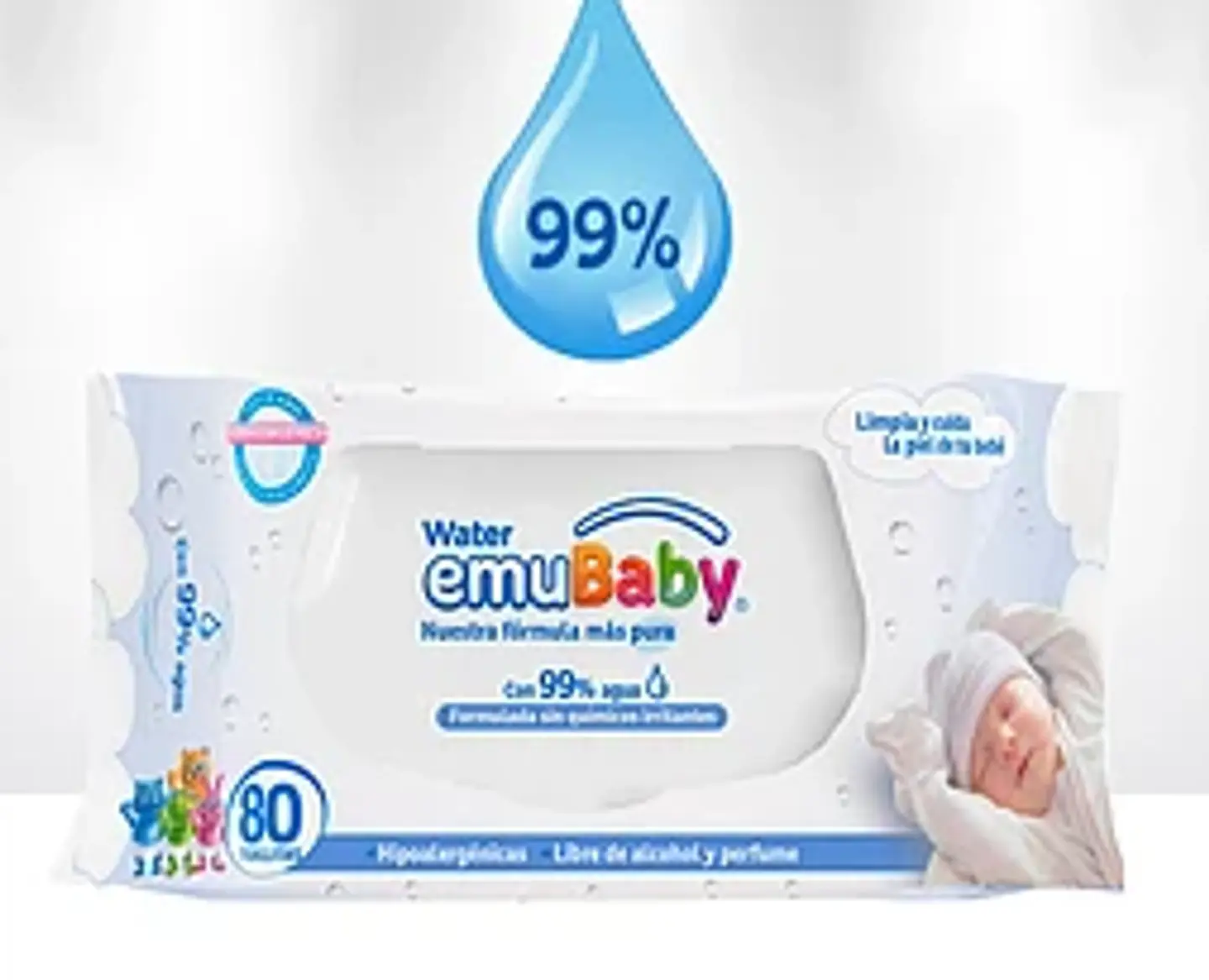 Toallas Emubaby Water 80uni. 1