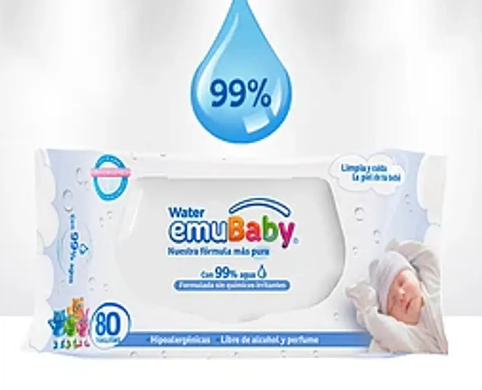 Toallas Emubaby Water 80uni. 1