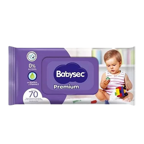 Toallas babysec premium 70uni.