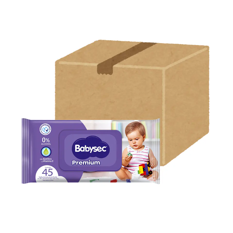 Caja de toallas babysec premium 45 uni. 1