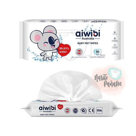 Toallas Húmedas aiwibi 80 uni.