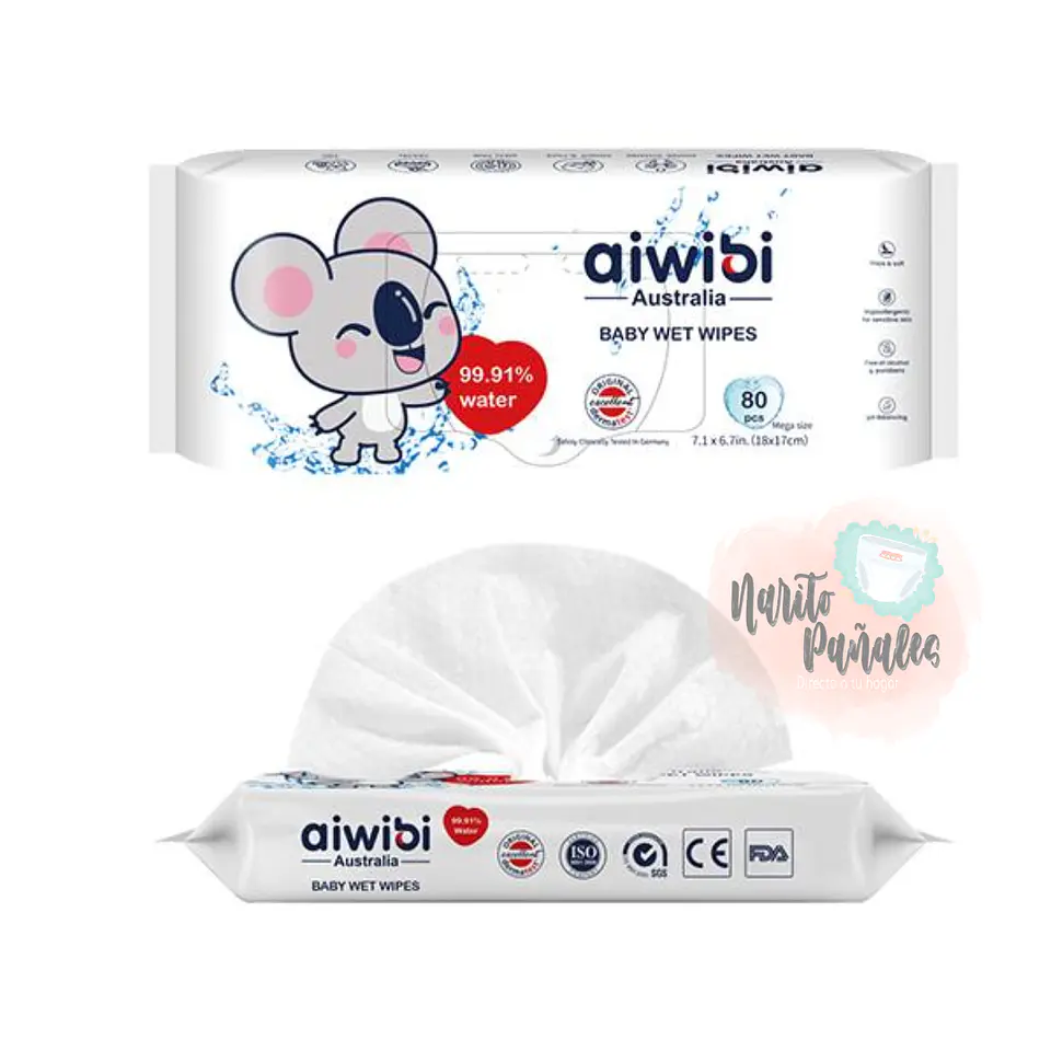 Toallas Húmedas aiwibi 80 uni. 1