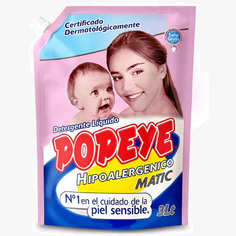 Detergente popeye 3 Litros