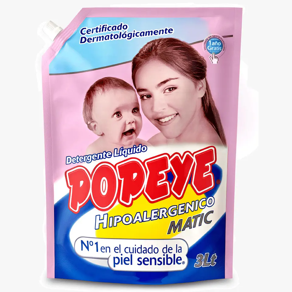 Detergente popeye 3 Litros 1