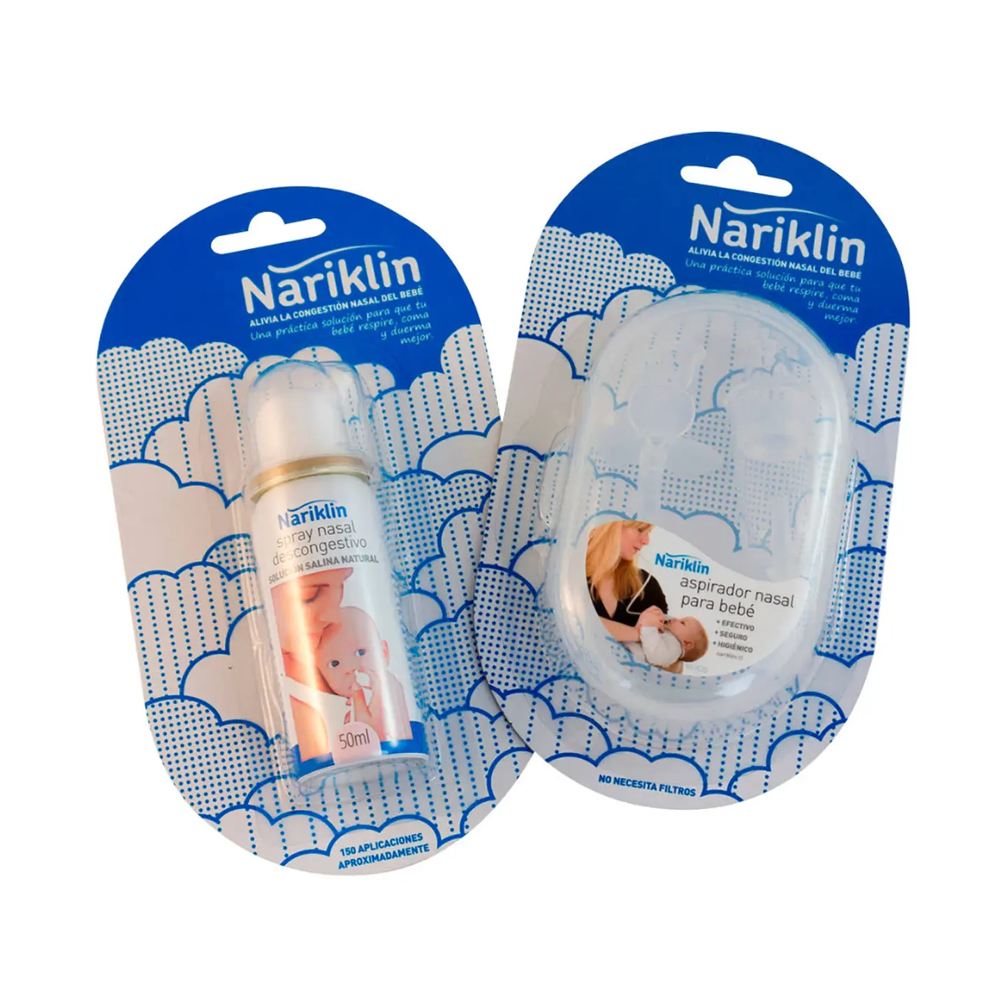 Pack aspirador nasal y spray nariklin 1