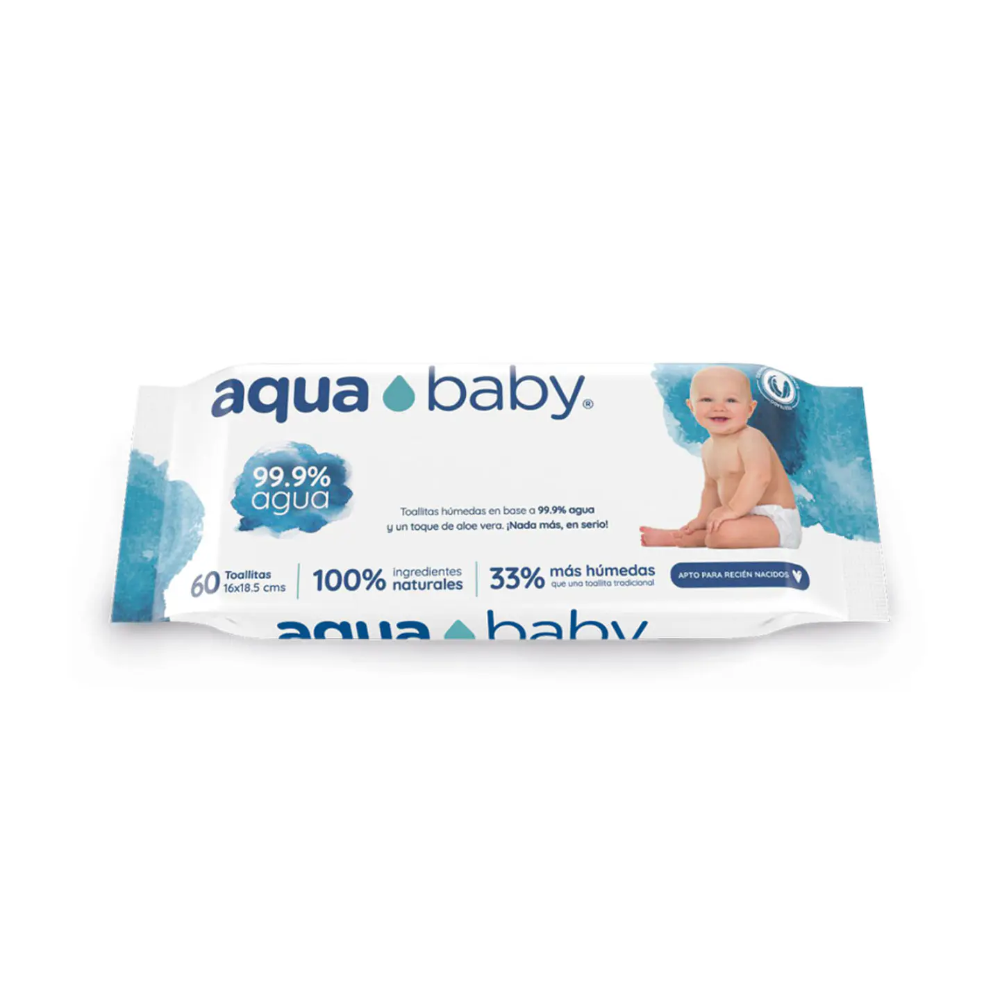 toalla húmeda aqua baby 60un. 1