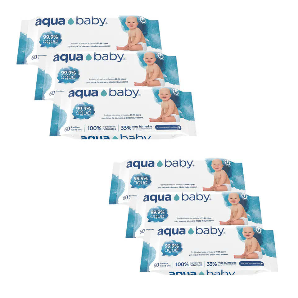 toalla húmeda aqua baby 60un. 3