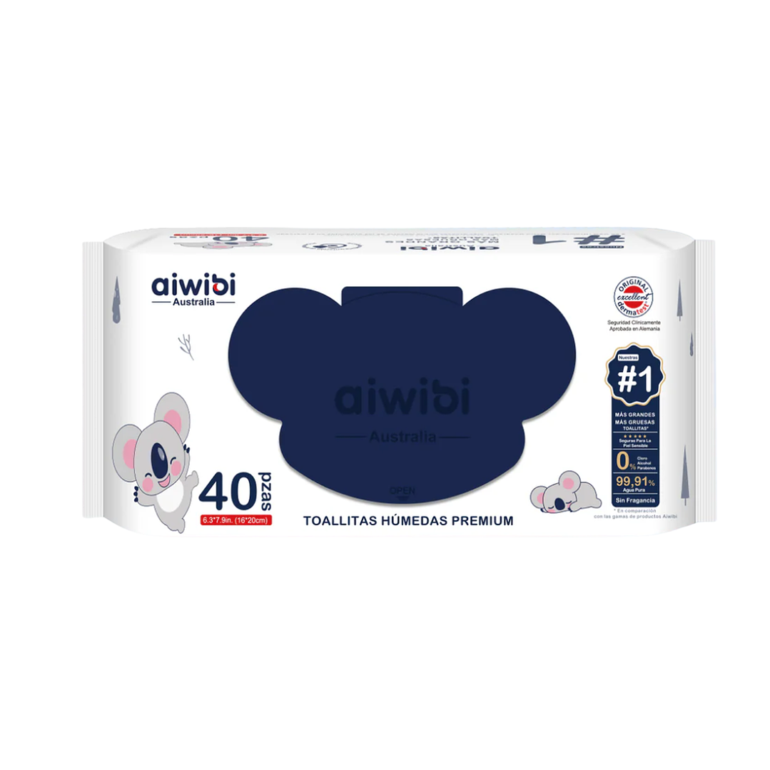 Toalla húmeda Aiwibi Premium 40uni. 1