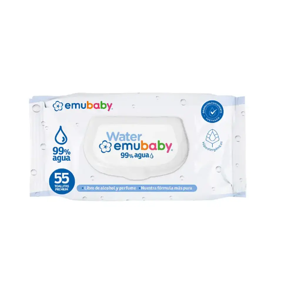 Toalla húmeda emubaby wáter 55uni. 1
