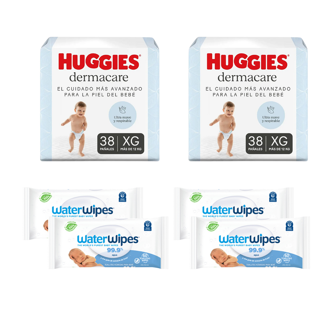 PACK HUGGIES DERMACARE 1