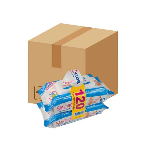 Caja toalla húmedas simonds 