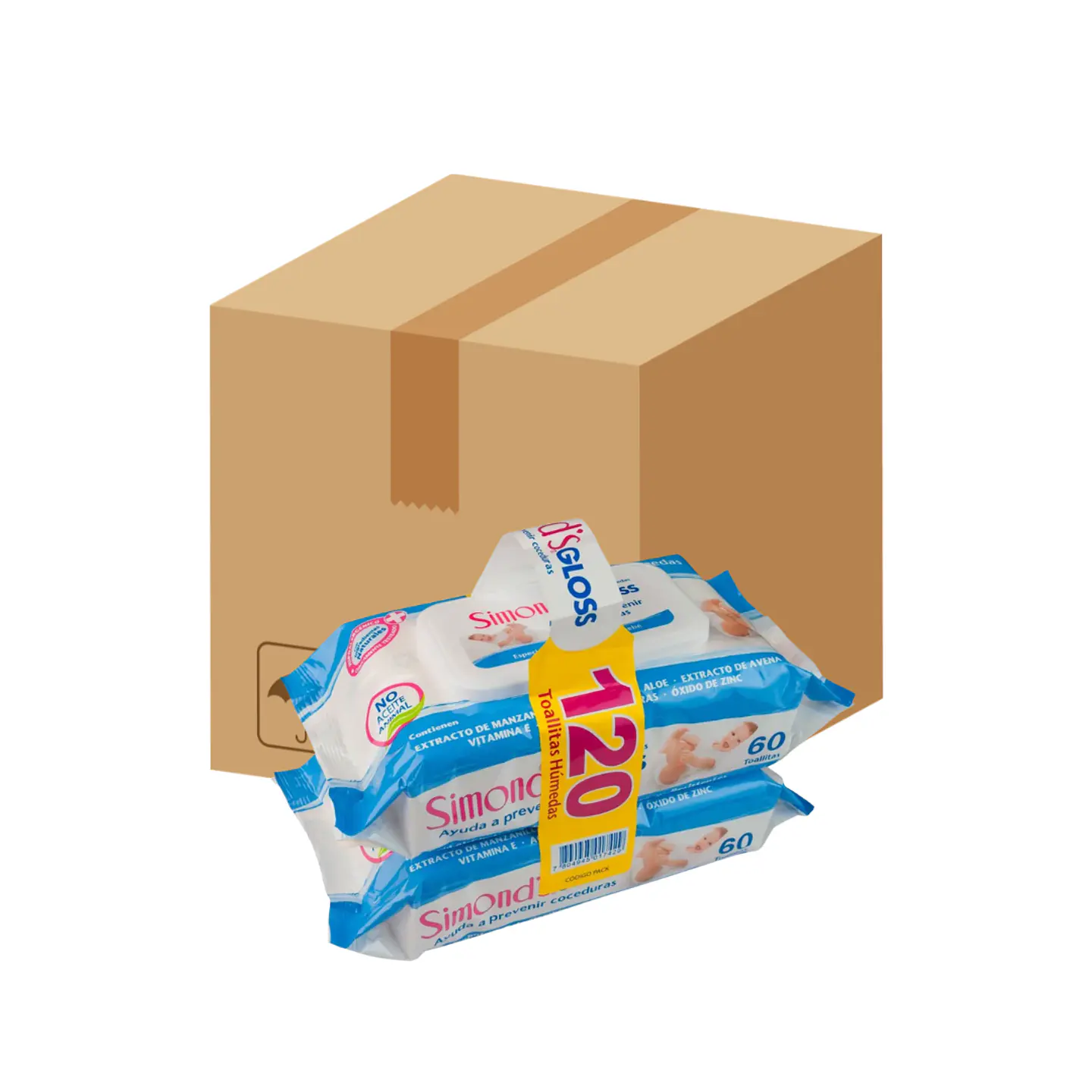Caja toalla húmedas simonds  1