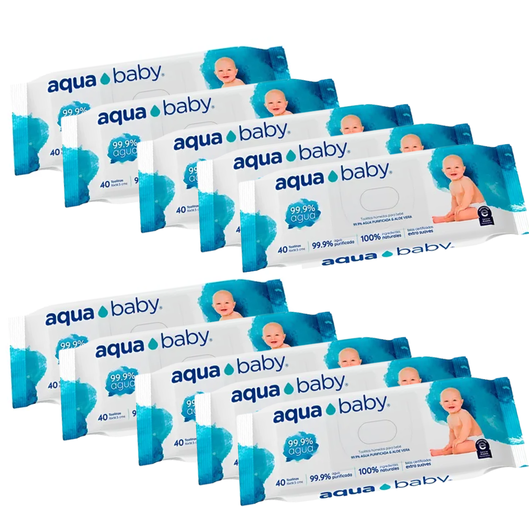 toallas AQUA BABY 40uni. 2