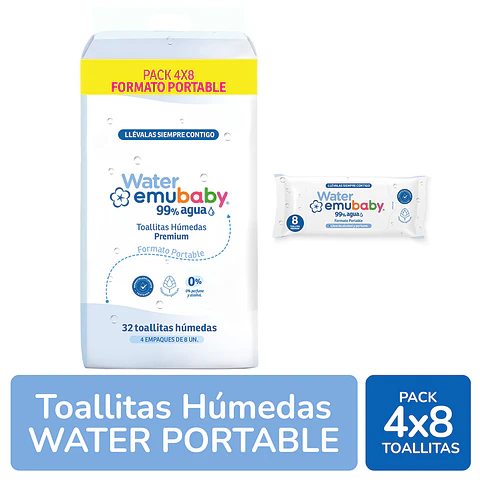 Toallas emubaby water de Bolsillo 