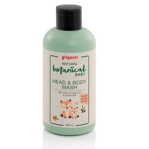 Gel de limpieza head & body wash botanical Pigeon 200ML